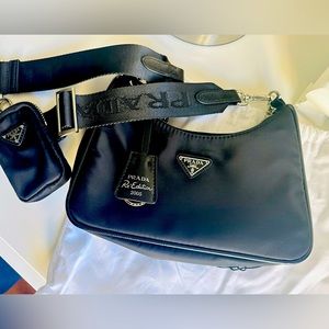 Prada black crossbody bag